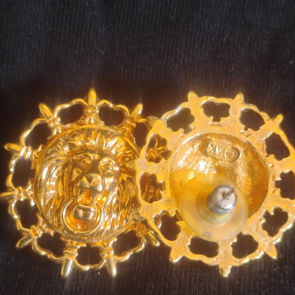 Anne Klein Gold Filigree Earrings